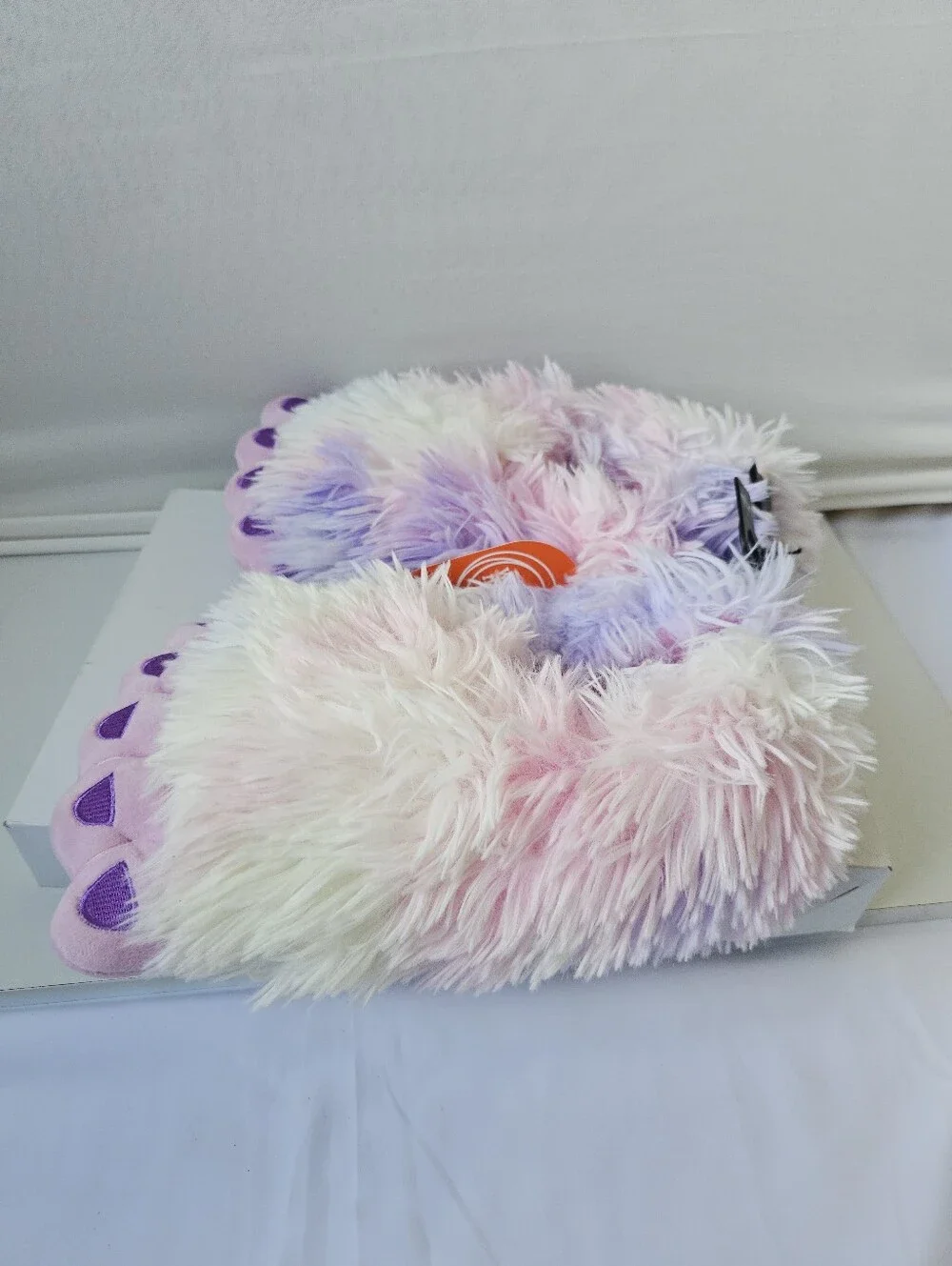 Wonder Nation Fuzzy Monster Slippers - Sizes 4/5 and 6 NEW